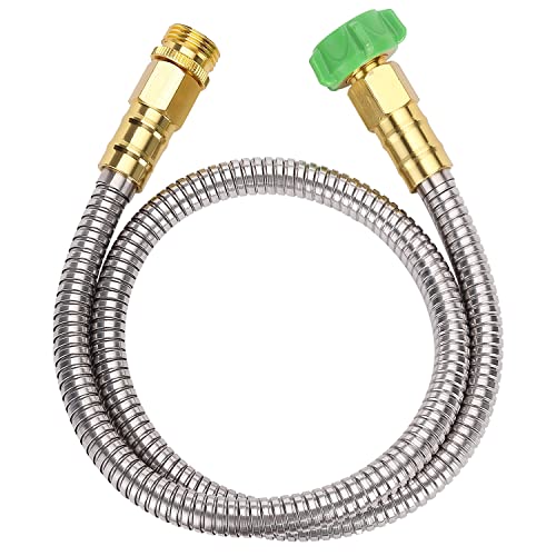 UNCO- Short Garden Hose, 3 Feet, Heavy Duty Stainless Steel ...