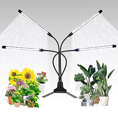 Grow Light, EZORKAS Sunlight White Full Spectrum Indoor Plant Grow ...