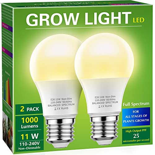 Grow Light Bulbs, Briignite LED Grow Light Bulb A19 Bulb, ...
