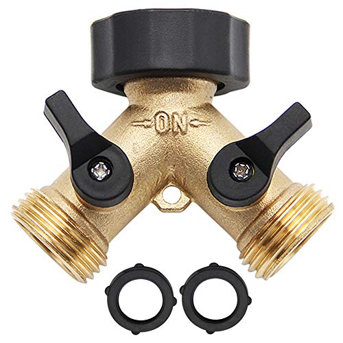 Twinkle Star Garden Hose Splitter 2 Way, Y Connector Brass ...