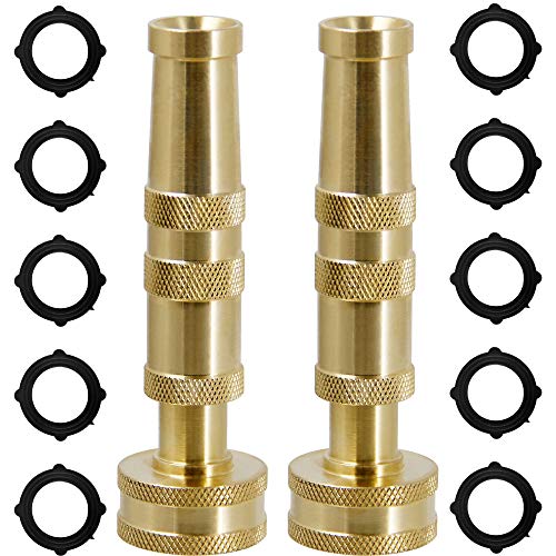 Triumpeek Solid Brass Hose Nozzle, 3/4