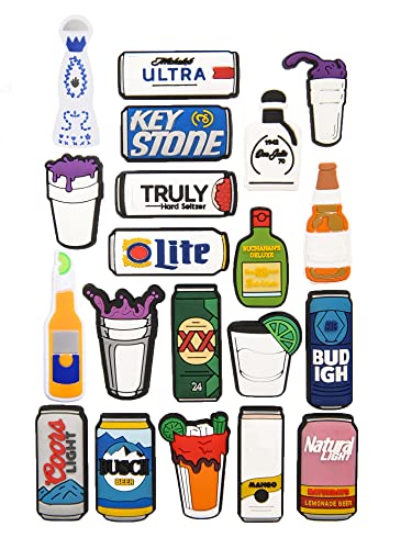 20 Pieces Drink Cups Shoe Charms Beverage Bottled Beer Shoes ...
