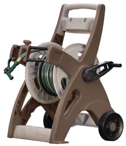 Suncast 175 ft. Hosemobile Garden Hose Reel Cart, Mocha/Taupe