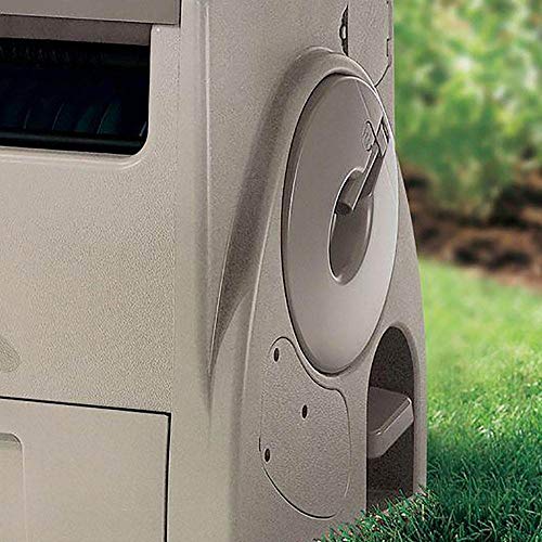 Suncast 100-Ft. Powerwind Automatic Rewind Hose Reel, Light Taupe (2 ...