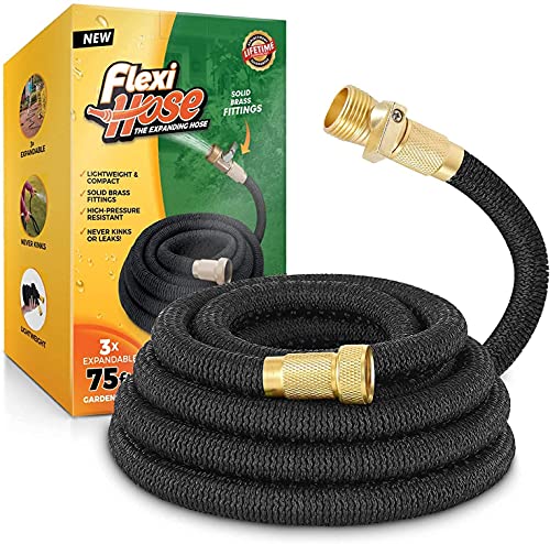 Flexi Hose Expandable Garden Hose, Lightweight & No-Kink Flexible Garden ...