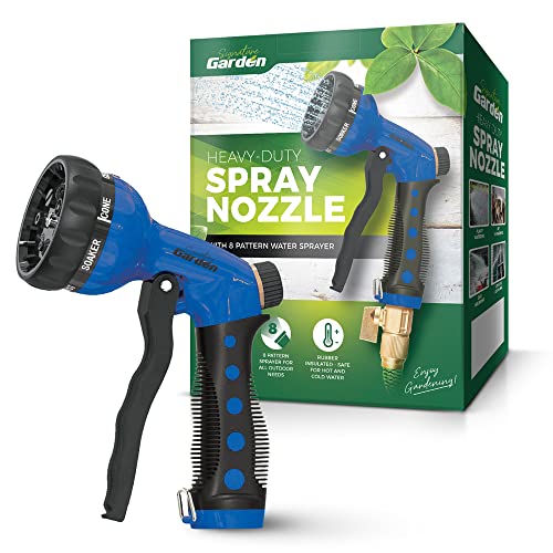 Signature Garden Heavy-Duty Water Hose Spray Nozzle - Comfort-Grip Hose ...