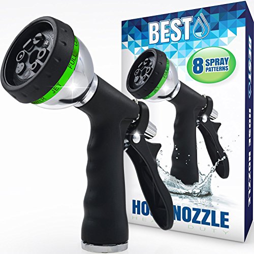 BEST Garden Hose Nozzle (HIGH Pressure Technology) - 8 Way ...