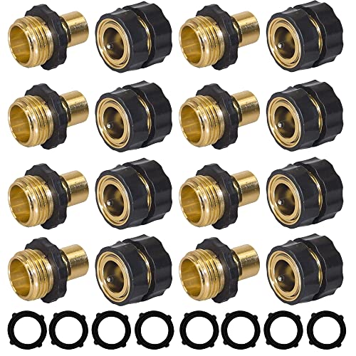 Hourleey Garden Hose Quick Connect, 3/4 Inch Male and Female ...