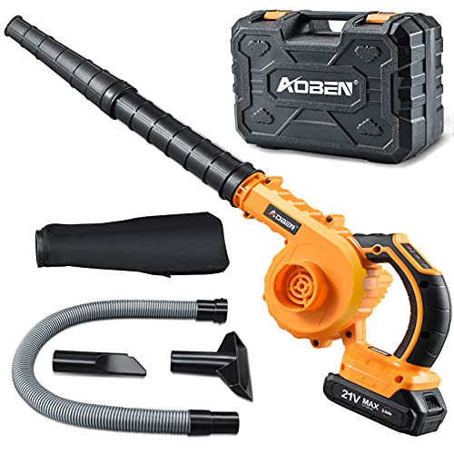 AOBEN 21V Cordless Leaf Blower with Battery & Charger, Electric ...