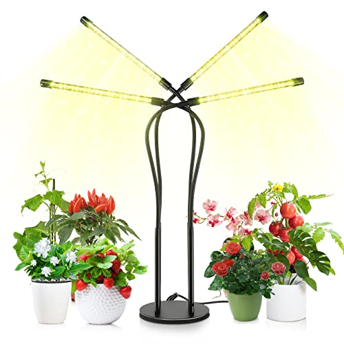Farmice LED Grow Lights for Indoor Plants - Four Head ...