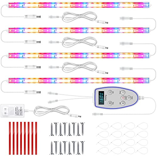 PEEKI Plant Grow Light Strip with 1–23 Hours Auto-Timer, Full ...