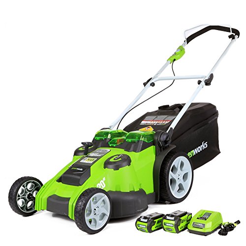 Greenworks 40V 20-Inch Cordless (2-In-1) Push Lawn Mower, 4.0Ah + ...