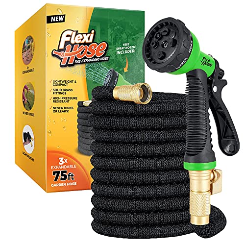 Flexi Hose with 8 Function Nozzle Expandable Garden Hose, Lightweight ...