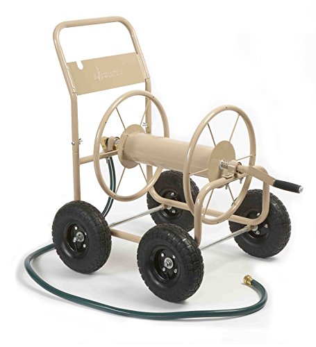 Liberty Garden 870-M1-2 Industrial 4-Wheel Garden Hose Reel Cart, Holds ...