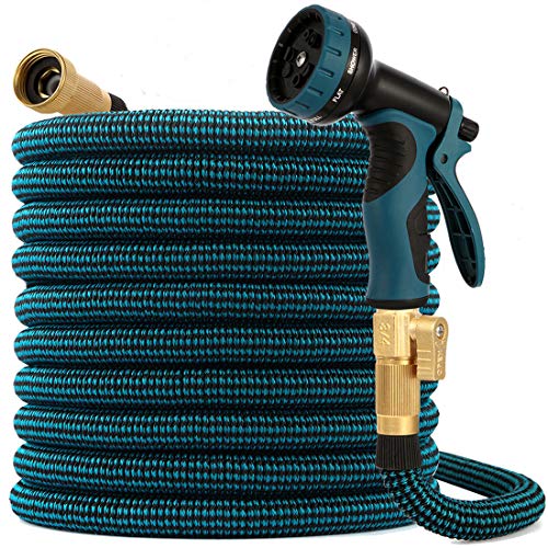 kegemor Garden Hose 100ft ,Flexible Lightweight Water Hose With 9 ...
