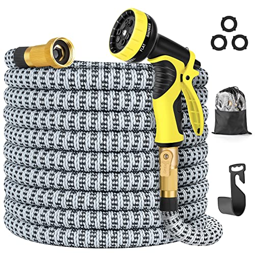 BOWERY Expandable Garden Hose 100 ft, Water Hose with 10 ...