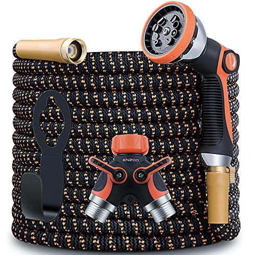 Garden Hose, ENZOO Expandable Garden Hose 100 Feet 4-Layers Latex/Superior ...