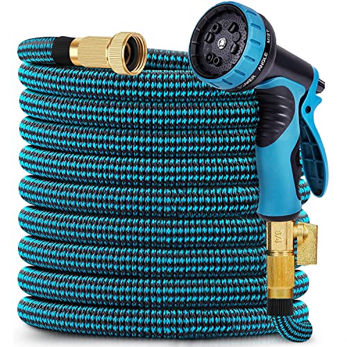 Expandable Garden hose 100 ft with 10 Function Sprayer Nozzle, ...
