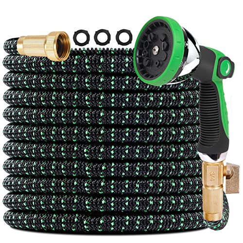 Expandable Garden Hose 100 FT Expanding Water Hose with 10 ...