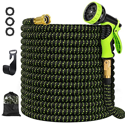 HOSPAIP Garden Hose 100 ft Water Hose with 10 Function ...