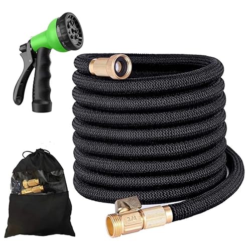 Expandable Garden Water Hose: Heavy Duty, Collapsible, Flexible, Retractable Hose ...
